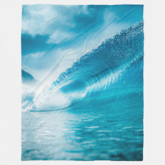 Sea waves photography #4 fleece blanket