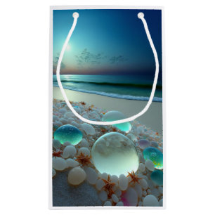 Sea Waves & Sea Glass Gift Box Small Gift Bag
