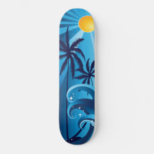 sea waves skateboard