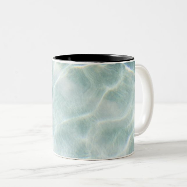 Sea Waves Two-Tone Coffee Mug (Front Right)