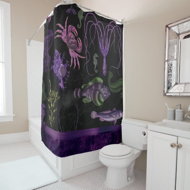 Sea Witch Chic | Purple and Black Gothic Ocean (In Situ)