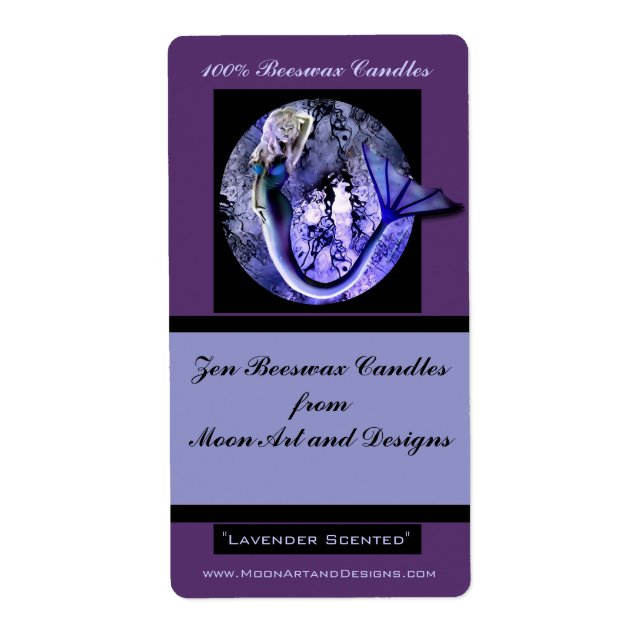 Sea Witch Mermaid Craft or Wine Label 2 (Front)