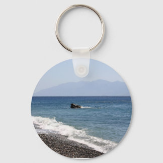 sea with stones keychain
