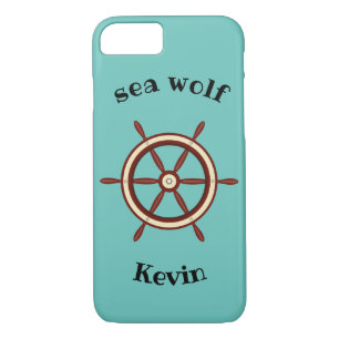 "SEA WOLF" ,steering wheel, personalized Case-Mate iPhone Case