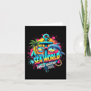 Sea World 2025 Ocean Explorer Memories Family Vaca Card