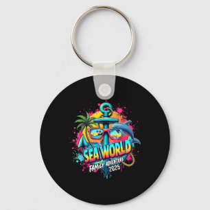 Sea World 2025 Ocean Explorer Memories Family Vaca Keychain