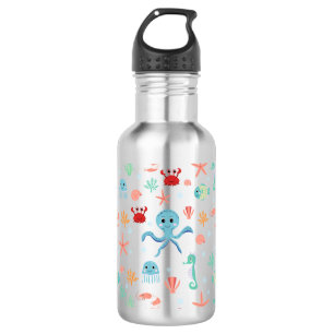 Sea World pattern 532 Ml Water Bottle
