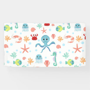 Sea World pattern Banner