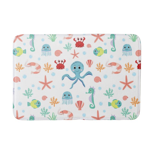 Sea World pattern Bath Mat (Front)