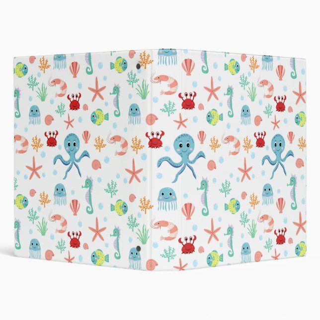 Sea World pattern Binder (Background)