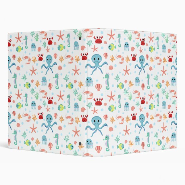 Sea World pattern Binder (Background)
