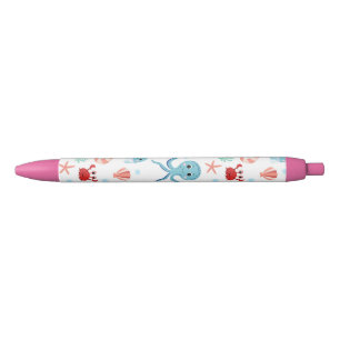 Sea World pattern Black Ink Pen