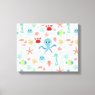Sea World pattern Canvas Print