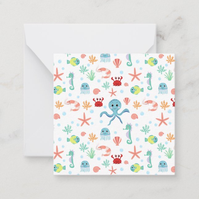 Sea World pattern Card (Front)