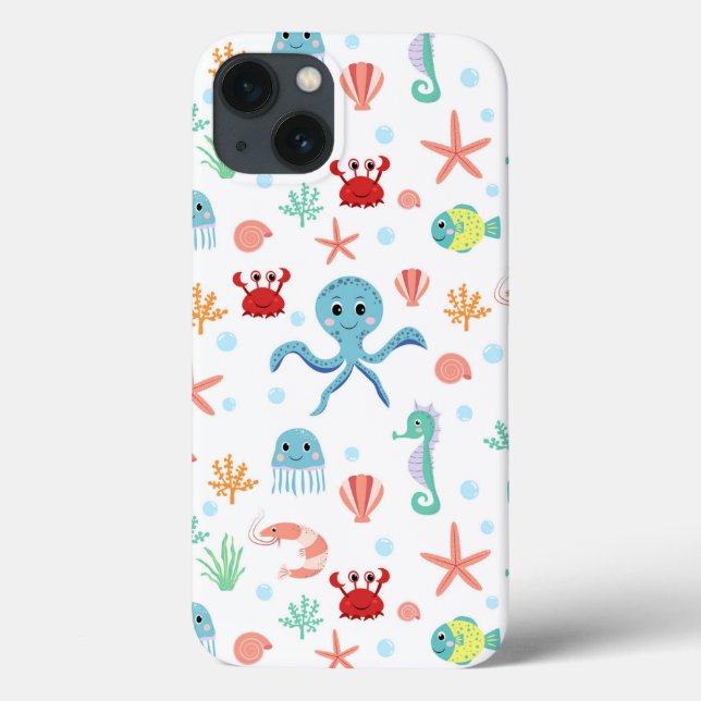 Sea World pattern Case-Mate iPhone Case (Back)