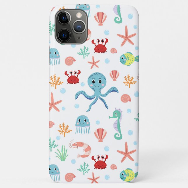 Sea World pattern Case-Mate iPhone Case (Back)