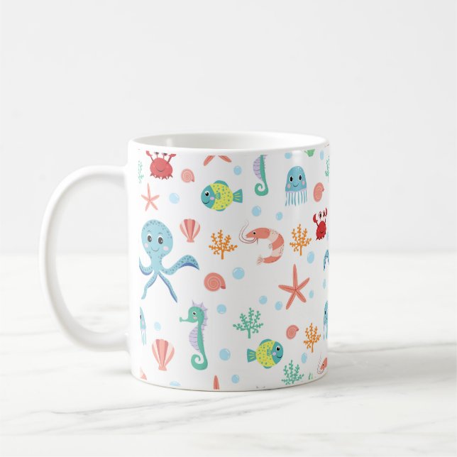 Sea World pattern Coffee Mug (Left)