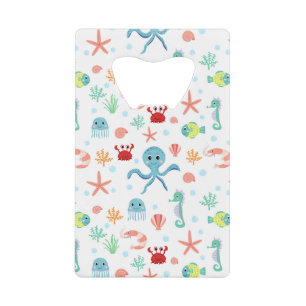 Sea World pattern Credit Card Bottle Opener