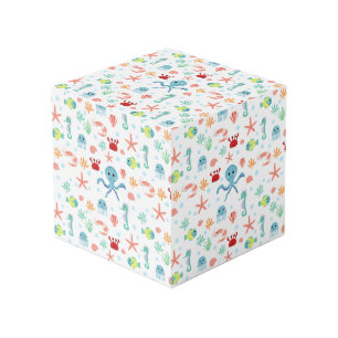 Sea World pattern Cube