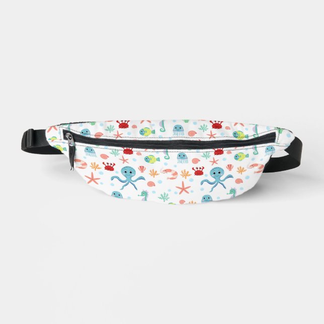 Sea World pattern Fanny Pack (Front)