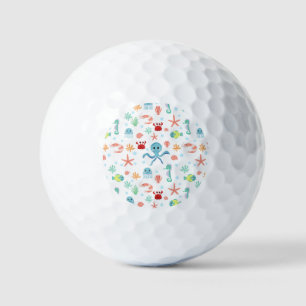 Sea World pattern Golf Balls