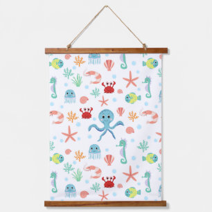 Sea World pattern Hanging Tapestry