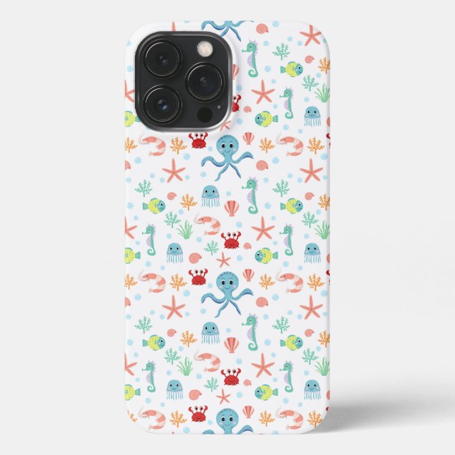 Sea World pattern iPhone Case (Back)