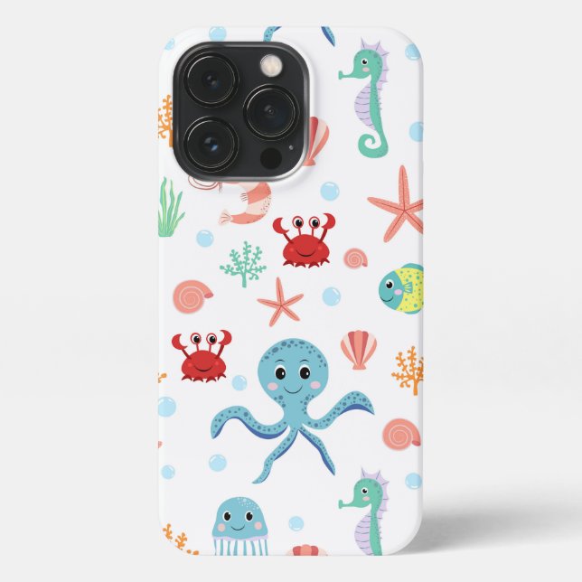 Sea World pattern iPhone Case (Back)