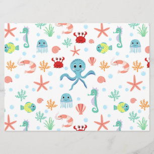 Sea World pattern Menu