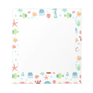 Sea World pattern Notepad