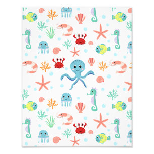 Sea World pattern Photo Print