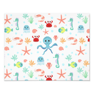 Sea World pattern Photo Print