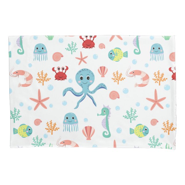 Sea World pattern Pillowcase (Front-Left)