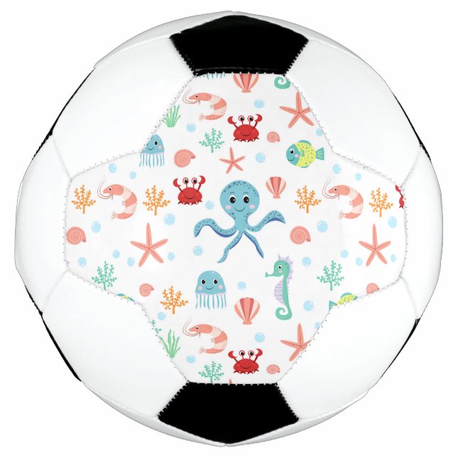 Sea World pattern Soccer Ball (Front)