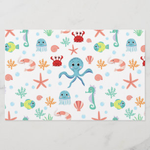 Sea World pattern Stationery