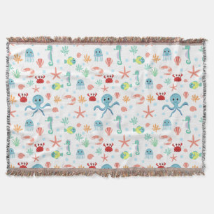 Sea World pattern Throw Blanket