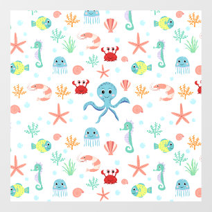 Sea World pattern Window Cling