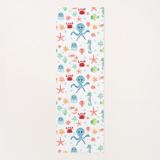 Sea World pattern Yoga Mat (Front)