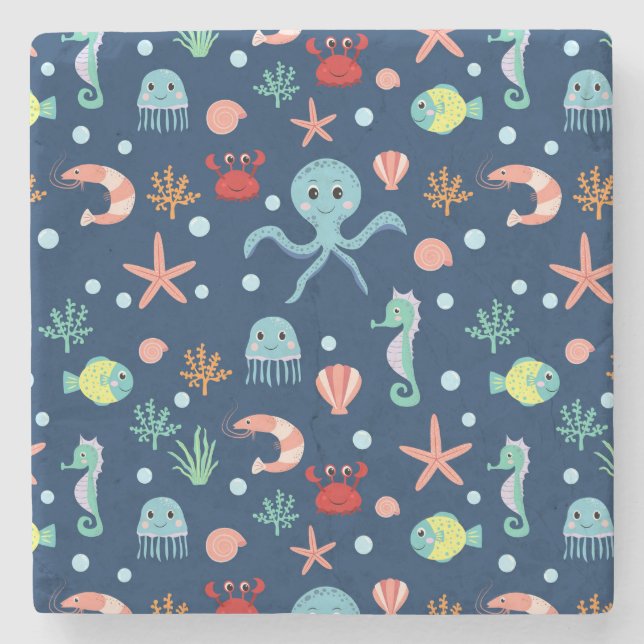 Sea World Stone Coaster (Front)