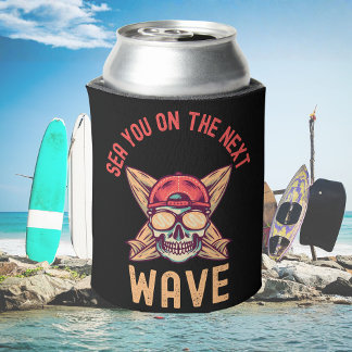 Sea You on the Next Wave Surf  | Beach Pun Ocean  Can Cooler