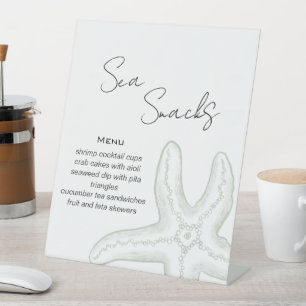 Sea You Soon Baby Food Buffet Pedestal Sign