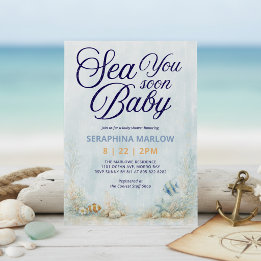 Sea You Soon Baby Shower Invitation