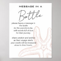 Sea You Soon Baby Shower Message in a Bottle