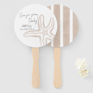 Sea You Soon Baby Shower Set of Fans