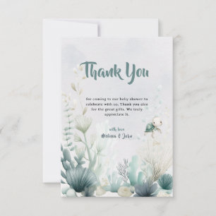 Sea You Soon Baby Shower Thank You Card