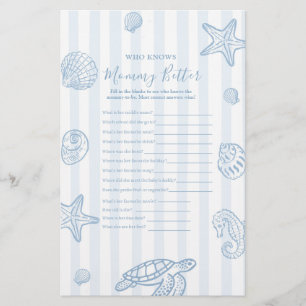 Sea You Soon Baby shower Who Know Mommy Better