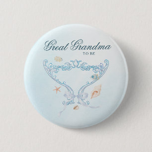 Sea You Soon Great Grandma to Be Baby Shower 2 Inch Round Button