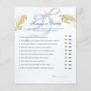 Sea You Soon Mommy or Daddy Baby Shower Game