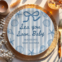 Sea You Soon Seashell Coastal Baby Shower 