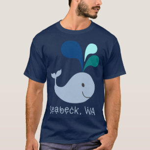 Seabeck Washington Cute Whale Lover Cartoon Pullov T-Shirt